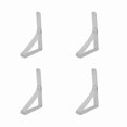 thumbnail image 4 of Lot de 4 grandes pinces antidérapantes en acier inoxydable pour nappe 10,5 x 7 cm, 4 of 4