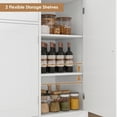 thumbnail image 7 of Homfa 47.2" Wood Sideboard with Drawer, 4 Door Buffet Storage Cabinet with Adjustable Shelves for Kitchen Dining Room, White, 7 of 7