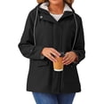 thumbnail image 3 of Rosvigor Womens Sherpa Coats Winter Fleece Jackets Women Windproof Warm Parkas Coats with Hood, 3 of 10