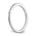 thumbnail image 6 of 14K White Gold Ring Band Wedding Diamond Round, 6 of 7