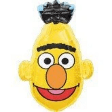 BERT SESAME STREET Balloon • Large Foil Mylar Balloon • Party Supplies Decorations Foil Mylar Balloon