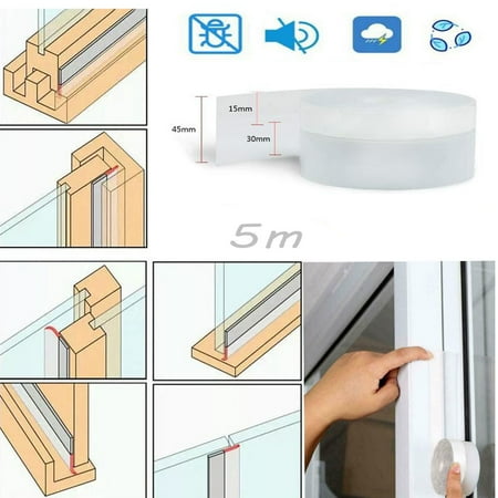 

BTJX 5M Strip Seal Roll Window Rubber Strip Seal Seal Foam 45mm Tape Foam Tools Home Improvement