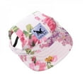 thumbnail image 1 of Pet Sun Protection Hats Cap Multi Pattern Optional for Dogs Puppy Baseball Hat with Ear Holesdog costume, 1 of 6