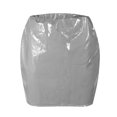 thumbnail image 3 of Yuwull Woman's Faux Leather Skirts Causal Skirt Ultrashort Skirt Solid Color Wrap Skirt A-line Bodycon Short Skirt Silver, 3 of 4