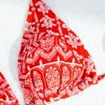 thumbnail image 4 of Kcodviy Ensembles de Bikini pour Femmes Shorts de Bain Taille Haute Maillots de Bain Deux Pièces Maillots de Bain Imprimé Floral pour Femmes 1 Mignon Triangle Bikinis, 4 of 5