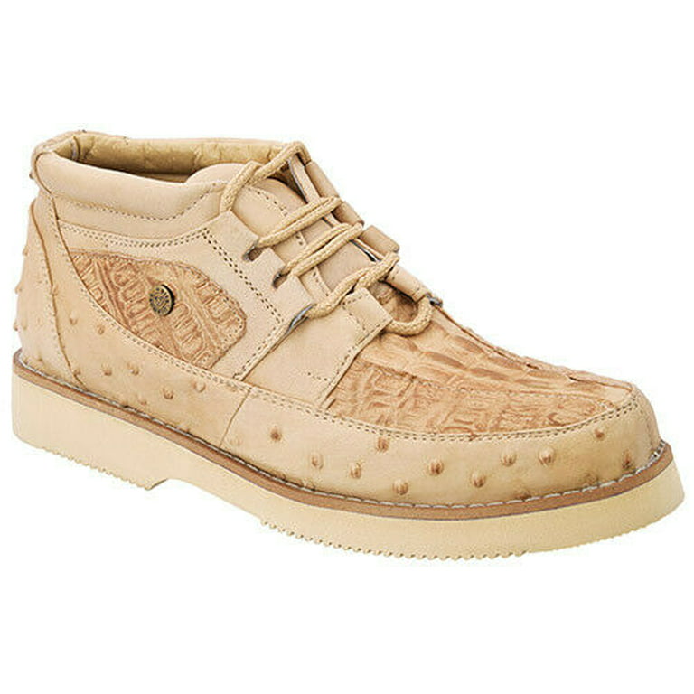 Men's Shoes Leather Ostrich.caiman Casual. Zapato Imitacion Avestruz/caiman de Piel - Walmart.com