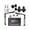 Black - Double Wheat, variant on Podcast Equipment Bundle With Audio Interface, Voice Changer Condenser Microphones for Gamer, Karaoke Mic, Mic Stand and Pop Filter, Streaming Podcast Mic Starter Kit