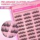 thumbnail image 4 of Kit de extensión de pestañas MLEN DIARY Natural 105 Cluster Lashes, 4 of 8