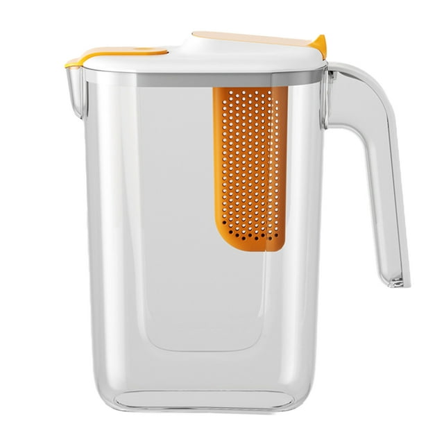 TIMIFIS Water Kettle 2.6L Refrigerator Cold Water Kettle with Fruit Filter,Refrigerator Side Door Cold Water Kettle Household High-Temperature Hard Wearing Cold Water Kettle, Large