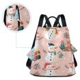thumbnail image 5 of FORMRS Women's Travel Backpack Purse Anti-Theft Hidden Pockets Casual Shoulder Bag, Christmas Snowman, 5 of 7