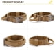 thumbnail image 2 of (Negro-L) Collar táctico para perros con asa de control, collar ajustable de nailon militar, hebilla metálica, acolchado para perros de tamaño mediano, ideal para caza y entrenamiento al aire libre., 2 of 5