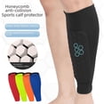 thumbnail image 1 of Protección de pantorrillas deportiva con diseño de panal anticolisión para deportes al aire libre, fútbol, baloncesto, equitación, carrera, equitación, protección de espinillas, 1 of 1