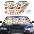 thumbnail image 2 of Haiem Tomatoes Car Windshield Sun Shade - Blocks UV Rays Sun Visor Protector, Sunshade to Keep Your Vehicle Cool, Universal Fit SUV Van Sedan-Small, 2 of 7