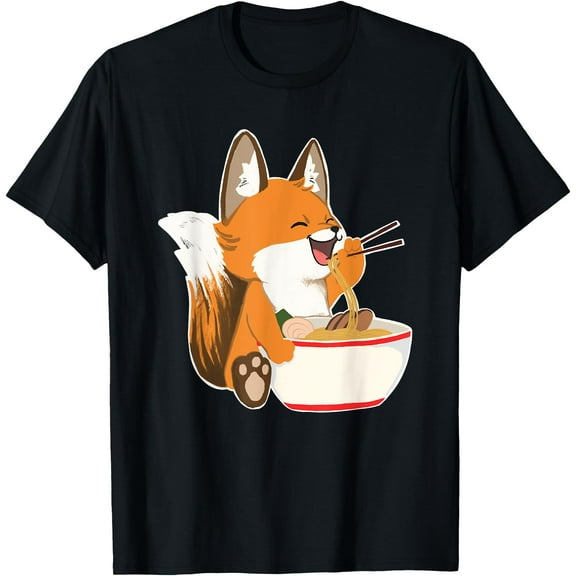 Ramen Fox Zookeeper Wildlife Lover Unisex T-Shirt for Men Women Kids