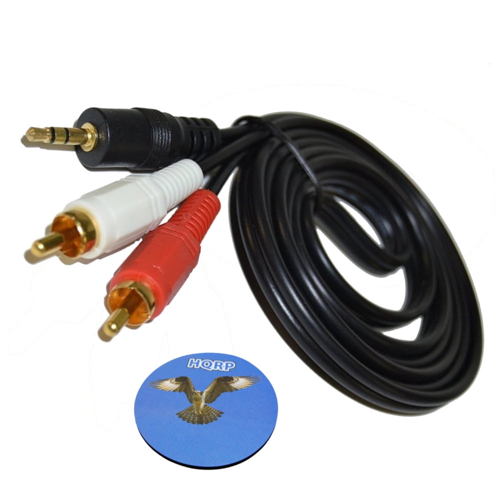 HQRP Stereo RCA to 3.5mm Audio Cable for Acoustic Research AWS73