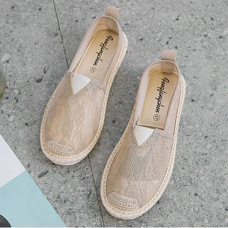 

IELGY Breathable Women s Flat Cloth Shoes Mesh Hollow One-Piece Shoe