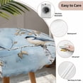 thumbnail image 3 of Oil Painting Birds Round Tablecloth for 45-54 Inch Tables, Fitted Table Cover with Elastic Edge, Vintage Animals Branches Waterproof Outdoor Table Cloth Protector for Patio Garden Dinner Picnic, 3 of 9