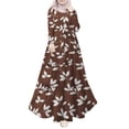 thumbnail image 1 of TJAZFJPA Robes Mexicaines pour Femmes Robe Imprimée Robe Longue Vêtements d'Hiver Robes Formelles Tunique Robe, 1 of 6