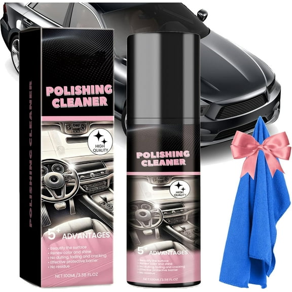 Interior Detailer Spray Car, All Purpose Car Cleaner and Protectant, Polishing Cleaner for Cars Interior (1PCS)