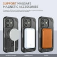 thumbnail image 6 of For iPhone 11 Case, iPhone 11 Phone Case [Compatible with Magsafe] [Built-in Invisible Stand] [Heavy Duty Drop Protection] Shockproof Rugged Protective Magnetic Cover Accessories,Black, 6 of 7