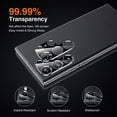 thumbnail image 3 of Dteck 2+2 Pack for Samsung Galaxy S23 Ultra Screen Protector, 2 Pack Soft TPU Film with Black Camera Lens Protectors Fingerprint Compatible 3D Curved Max Coverage, HD Screen Protector for S23 Ultra,, 3 of 5