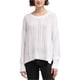 thumbnail image 1 of DKNY suéter acanalado para mujer, blanco, grande, 1 of 2