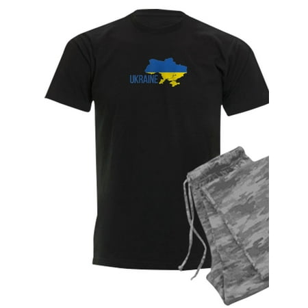 

CafePress - Ukraine Ukrainian Flag Map Ukrainians Gift Pajamas - Men s Dark Pajamas