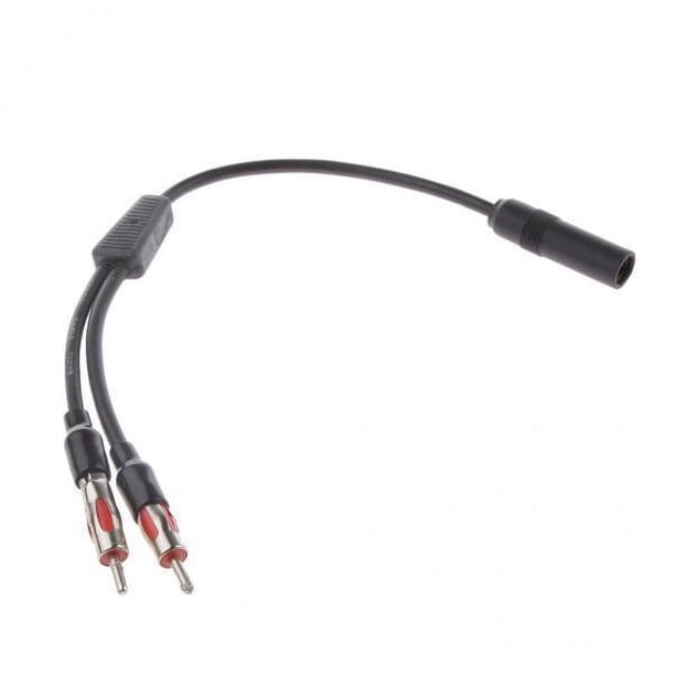 Adaptador de Antena Estéreo Strade Fareast Limited 2 Macho a 1 Hembra 3 Piezas