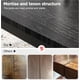 thumbnail image 4 of 70.8 - pulgada industrial dining mesa para 6 people, de madera long dinner mesa con mortise - tenon design y sturdy metal legs para dining room, oficina en casa, o sala de estar (negra), 4 of 7