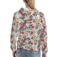 thumbnail image 7 of Lsque Roses Mixed Zebra Pattern Casual Women's Hoodie,Hooded Sweatshirt with Kangaroo Pocket,Pullover Hoodie with Eye-catching Drawstrings-Small, 7 of 7