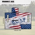 thumbnail image 6 of Uorisanigo Golf US Flag Golf Cart Seat Covers Seat Blanket with 4 Front Pockets, Universal Golf Cart Accessories for EZGO, Club Car and More 2-Seat Carts, Non-Slip & Easy to Clean, 6 of 6