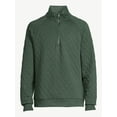 thumbnail image 4 of Free Assembly Men's Diamond Quilted Jersey Half Zip Pullover with Mock Neck, 4 of 6