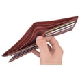 thumbnail image 3 of Libra Zodiac Sign Bifold Trifold Genuine Leather Men's Wallets, 3 of 28
