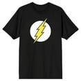 thumbnail image 1 of T-Shirt Noir DC Comics The Flash Logo, 1 of 2