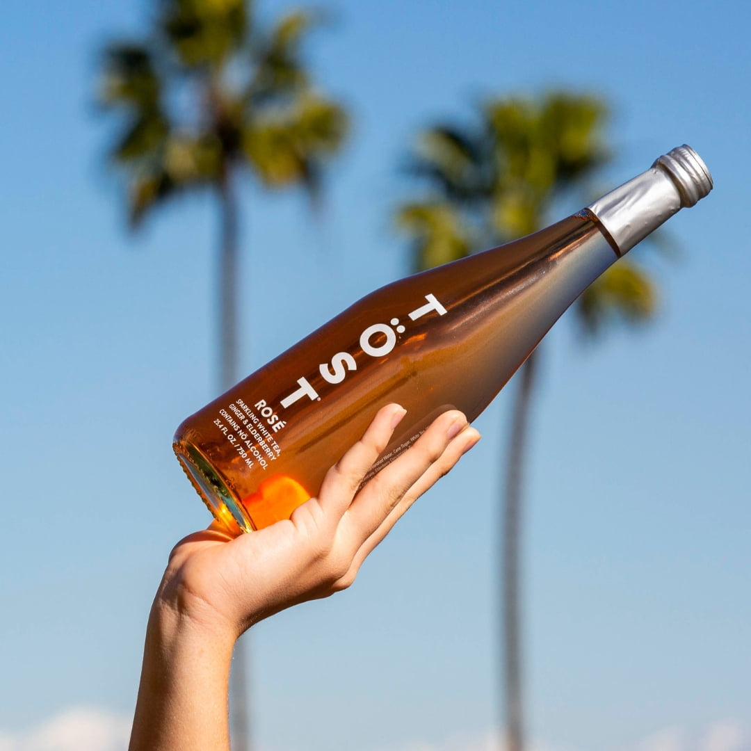 TÖST Rosé Non-Alcoholic Sparkling Beverage 750 ml Bottles  - 6 Pack