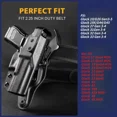 thumbnail image 4 of Holster w/Hook Guard & Rotating Hood For Glock 19/G26 Gen3-5, G19X/G44/G45, G27/G31/G32/G33 Gen 3-4, 4 of 4