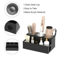 thumbnail image 4 of NIUBEE Hair Tool Organizer, Acrylic Hair Dryer Holder and Styling Organizer, Bathroom Countertop Blow Dryer Holder, Vanity Caddy Storage Stand for Blow Dryers, Accessories, Makeup, Toiletries, Black, 4 of 9