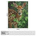 thumbnail image 4 of Orinice Cute Deer Blanket - Soft Cozy Throw Blanket, Lightweight Plush Comfort for Couch, Bed, and Travel, Warm and Fluffy for Outdoor Leisure, Comfy Snuggle with Nature's Touch  40x50in, 4 of 6