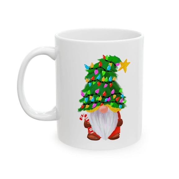 CH1Ristmas Tree Gnome Mug H1oliday Coffee Cup Ceramic Kitchen Gift Fest Xmas Drink