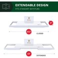 thumbnail image 5 of Premium Bathtub Tray - Expandable Bath Tray for Tub - Luxury Bathtub & Bathroom Accessories, 5 of 10