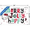 thumbnail image 3 of Hello Kitty: 17 Holiday - Merry Jolly Happy Wall Poster with Pushpins, 22.375" x 34", 3 of 3