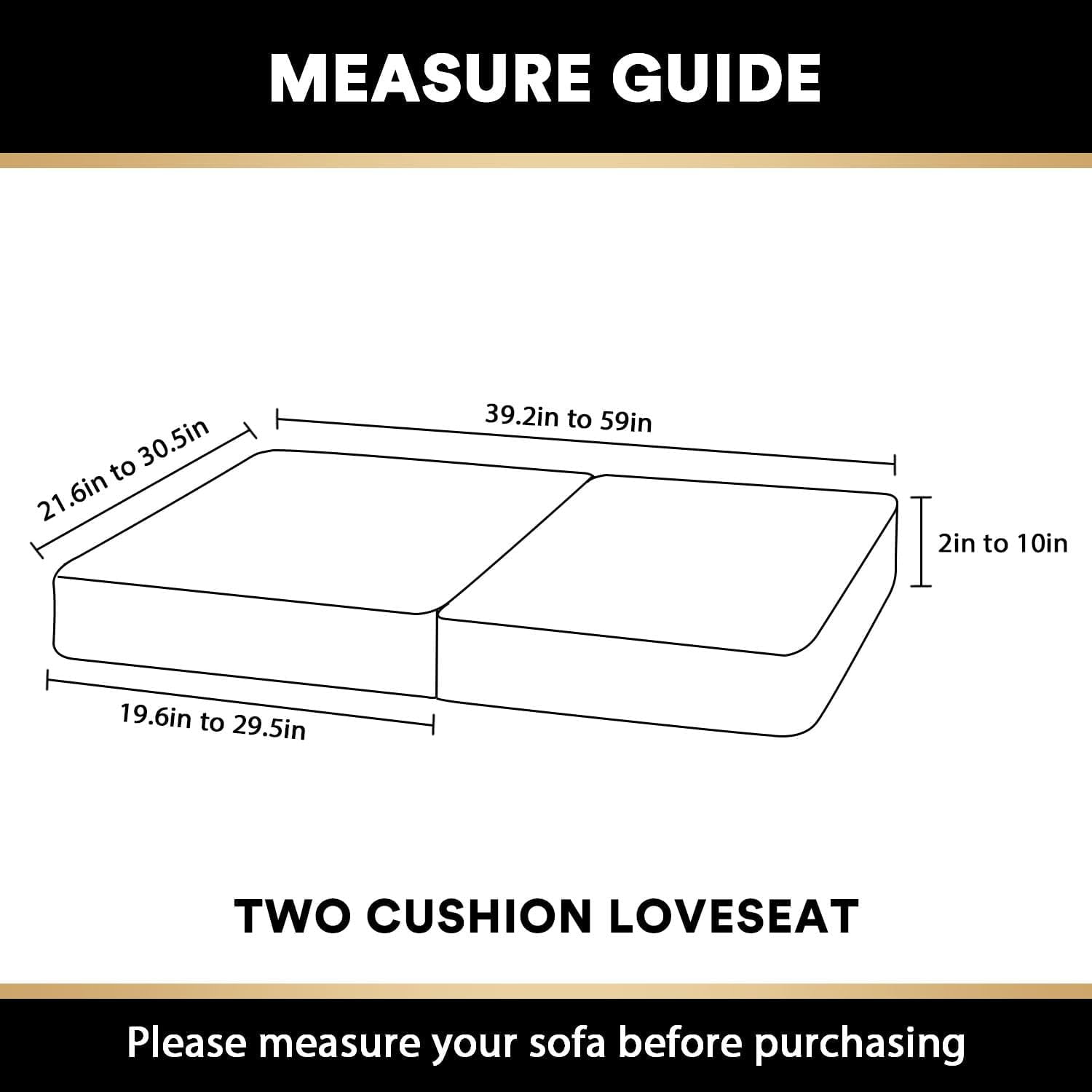 Velvet Stretch Couch Cushion Cover Plush Cushion Slipcover for Chair Sofa Cushion Furniture Protector Seat Cushion Sofa Cover Set of 2