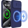 thumbnail image 1 of Funda Nillkin para iPhone 15 Pro Max con Cubierta para Cámara Morada, 1 of 7
