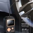 thumbnail image 3 of Wireless Portable Car Air Compressor with Built-in 3000mAh Lithium Battery, 150PSI Max Inflation, Automatic Shut-Off, LED Light, ABS Material, 5V/2A Input, Supports PSI/BAR/KPA, for Cars,, 3 of 6
