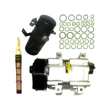 A/C Compressor Kit - FS10 8-Groove - Compatible with 1997 Ford F250 HD 7.3L V8 Turbo Diesel