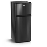 TCL 4.5 Cu. ft. Two Door Compact Mini Fridge With Freezer  Black Stainless Look, Energy Star, MR453Z