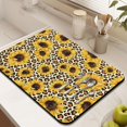 thumbnail image 3 of 2 Pack Washable Rubber Sunflower Cute Floral Dish Drying Mats for Kitchen Counter Home Large Coffee Bar Pad Accessories and Decor for Utensils Stemware (2pcs 18''x24''+19.5''x12''), 3 of 6