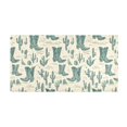 thumbnail image 2 of Haosy Green Cowboy Boots Cactus Flower Bathroom Rugs Non Slip Absorbent Soft Plush Quick Dry Bath Mat, 39"x20", 2 of 8