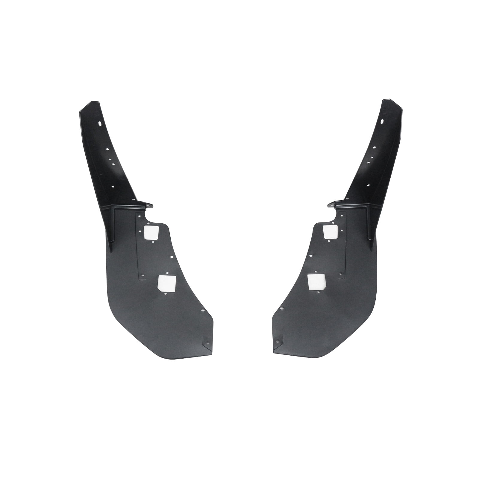 NINTE Front Bumper Corner Winglet for 2015-2021 Ford Mustang GT500 Style Matte Black
