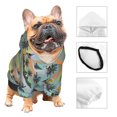 thumbnail image 3 of Gaeub Hawaiian Style Dog Hoodie Sweatshirts Warm Dog Clothes for Small Dogs,Puppy and Cat Costume-Medium, 3 of 7
